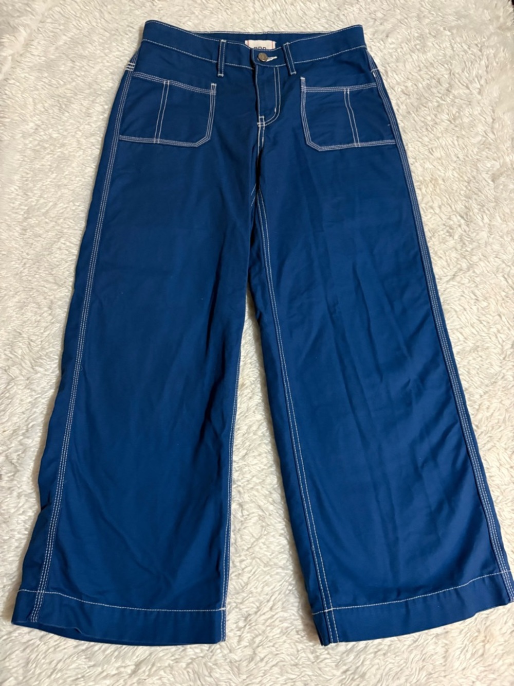 BDG URBAN OUTFITTERS Women's
27 Blue Contrast-Stitch Wide Leg
Colette Pants